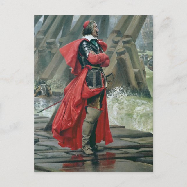 Cardinal Richelieu on the sea wall at La Postcard (Front)