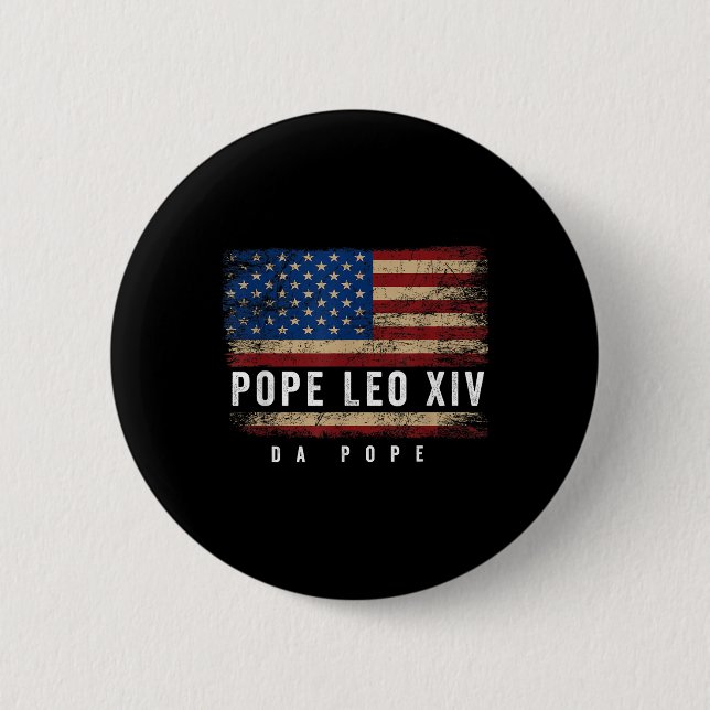 Cardinal Robert Prevo Da Pope Leo Xiv Da Pop Catho Button (Front)