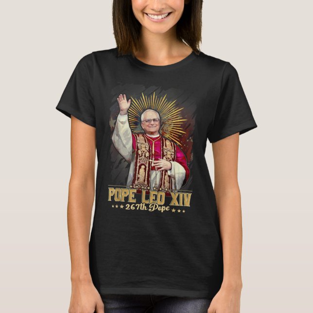 Cardinal Robert Prevost Pope Leo Xiv 5  T-Shirt (Front)