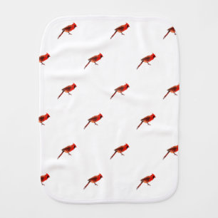 Cardinal(s) Baby Burp Cloth