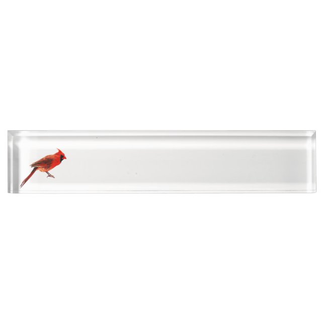 Cardinal(s) Desk Name Plate (Front)