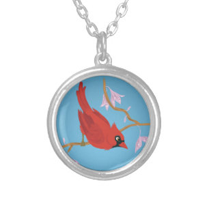 Cardinal Silver Plated Necklace