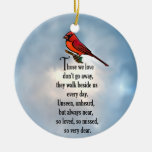 Cardinal &quot;so Loved&quot; Poem Ceramic Ornament at Zazzle