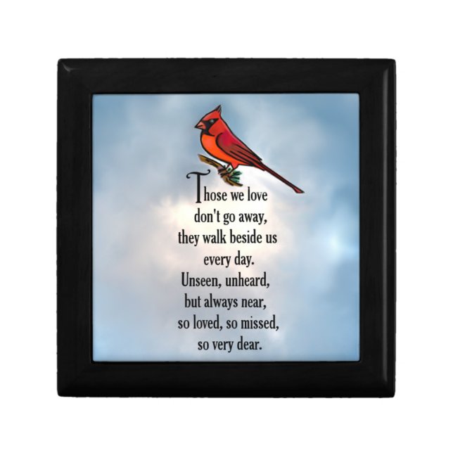 Cardinal "So Loved" Poem Jewelry Box (Front)