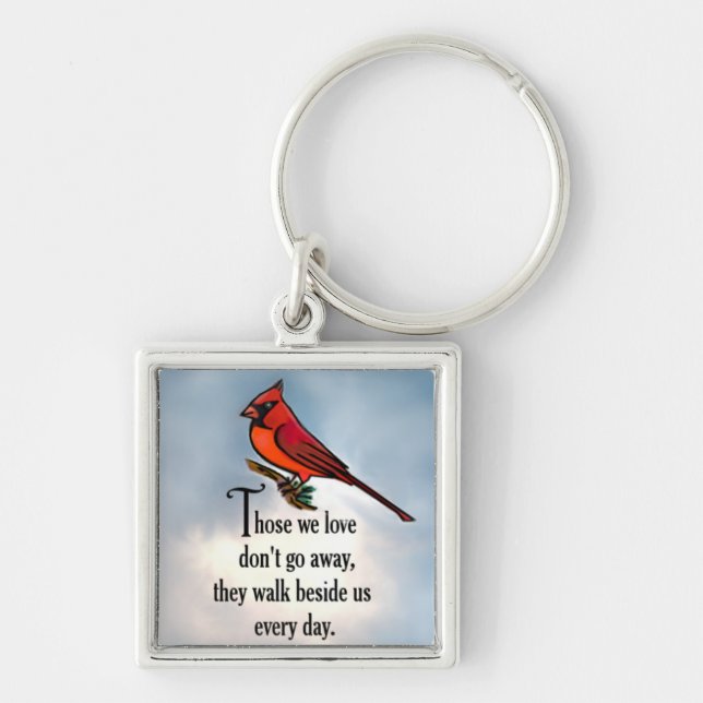 Cardinal "So Loved" Poem Keychain (Front)