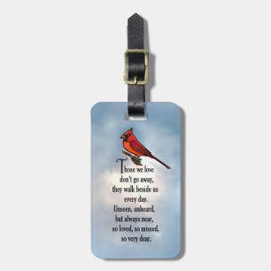 Cardinal "So Loved" Poem Luggage Tag