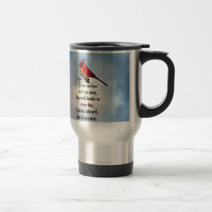 Cardinal "So Loved" Poem Travel Mug