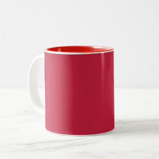 Cardinal (solid color) Two-Tone coffee mug