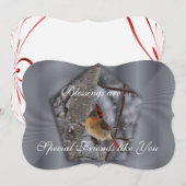 Cardinal Spl Shape Card- personalize-choose shape (Front/Back)