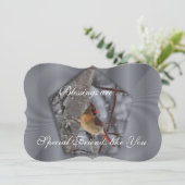 Cardinal Spl Shape Card- personalize-choose shape (Standing Front)