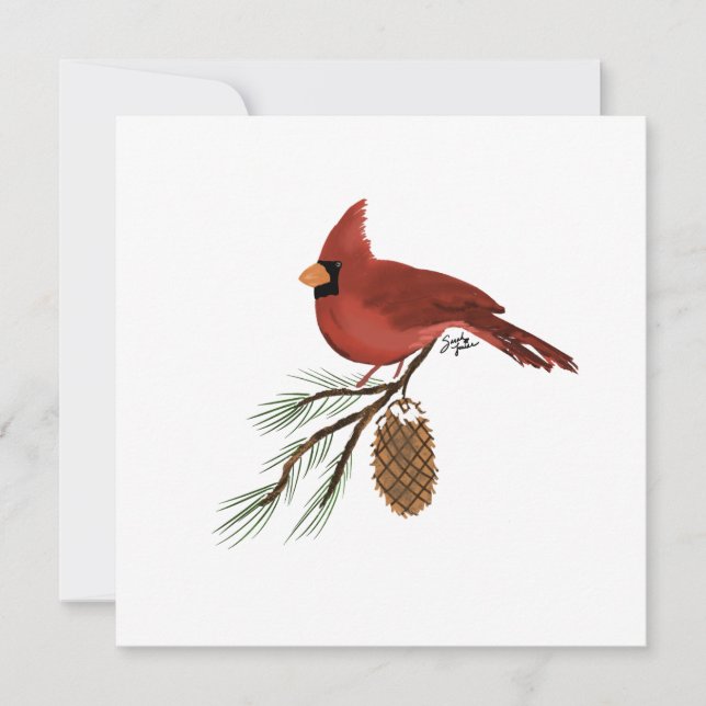 Cardinal Stationary Card (Front)