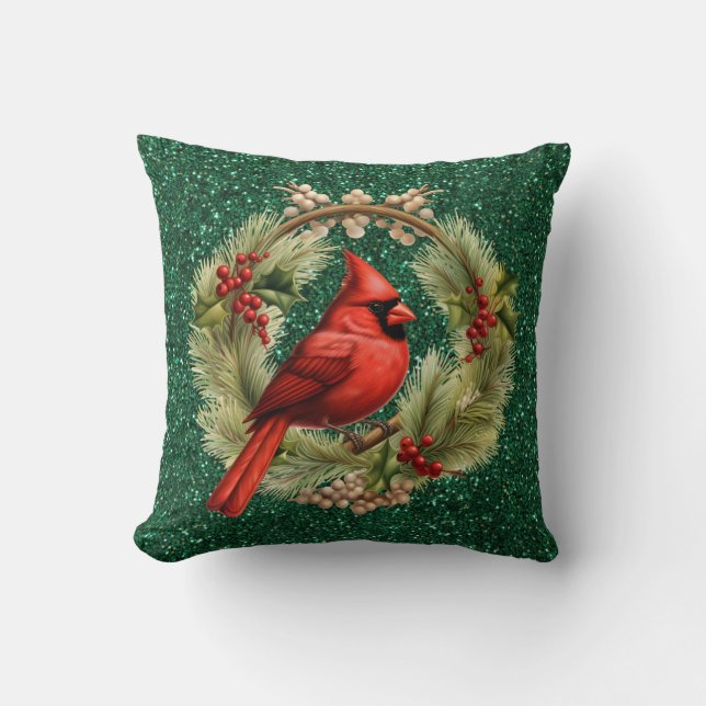 Cardinal Throw Pillow (Front)