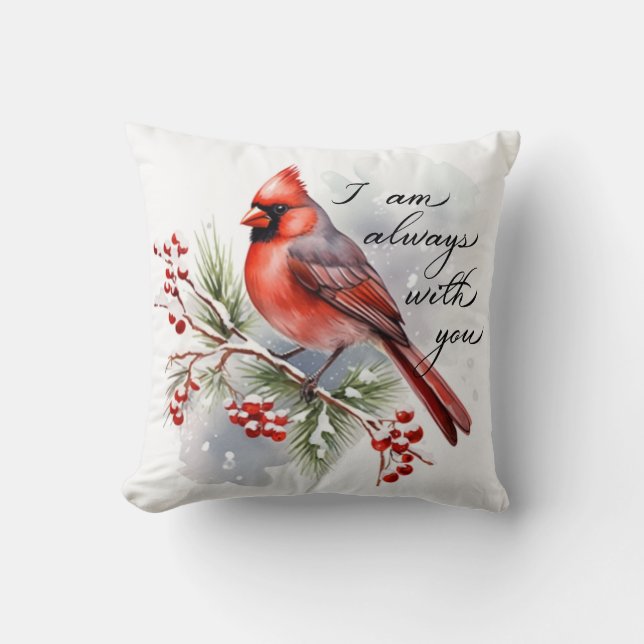 Cardinal Throw Pillow (Front)