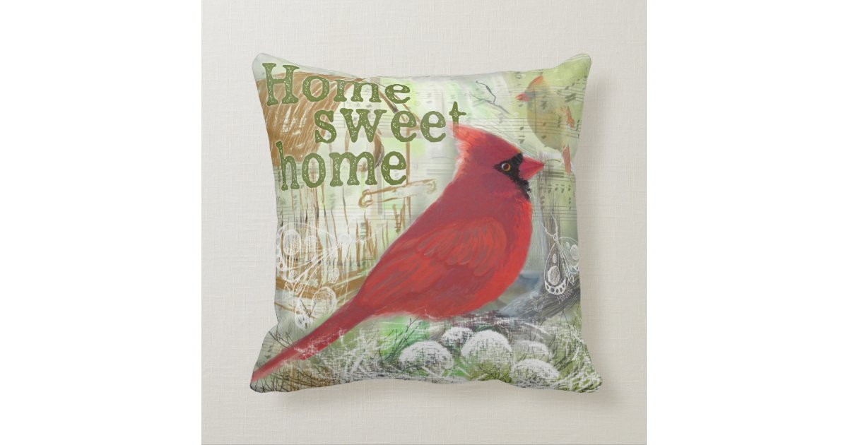 Cardinal throw pillow