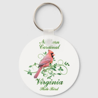 Cardinal Virginia State Bird Keychain