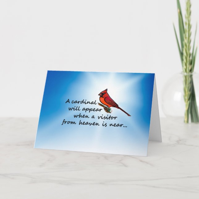 Cardinal, Visitor from Heaven Card (Front)