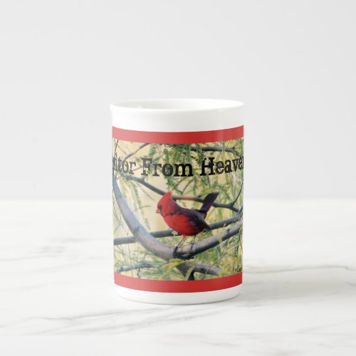 Cardinal Visitor From Heaven CoffeeTea CupMug Bone China Mug