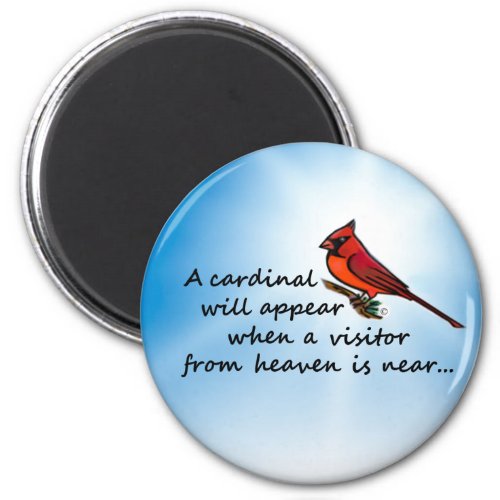 Cardinal Visitor from Heaven Magnet