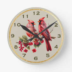 Cardinal Wall Clock