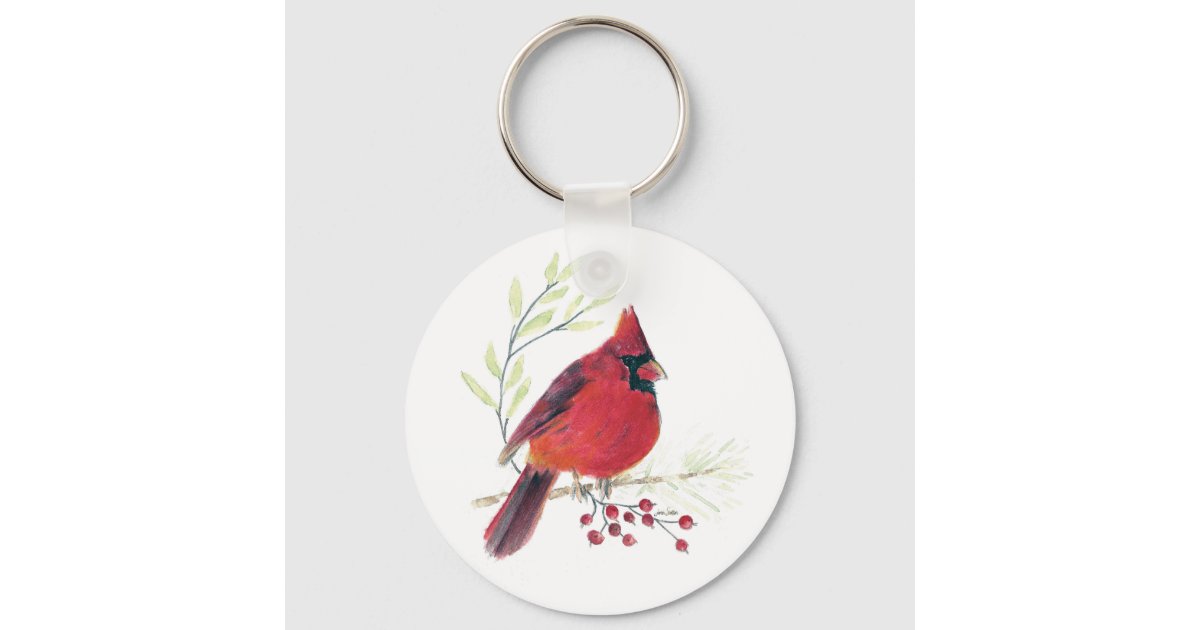 Louisville Cardinal Keychain