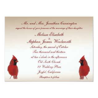 Cardinal Wedding Invitations 9