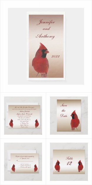 Cardinal Wedding Motif