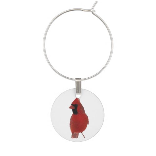 Cardinal Wine Charm