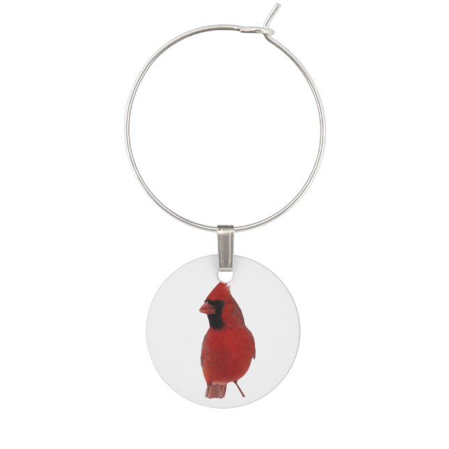Cardinal Wine Charm (Front)