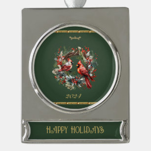 Cardinal Wreath Ornament 