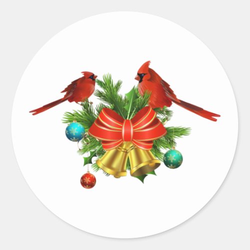 Cardinals and Bells Stickers