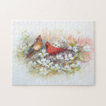 Cardinals And Dogwood Puzzle at Zazzle
