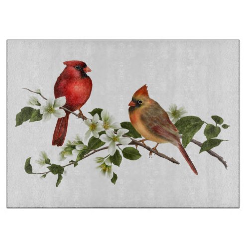 Cardinals and Dogwoods Cutting Board