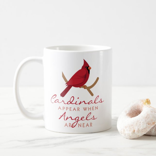 Cardinals Appear Coffee Mug (With Donut)