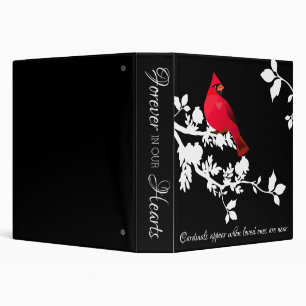 Cardinals Appear Quote Memorial Remembrance Modern 3 Ring Binder