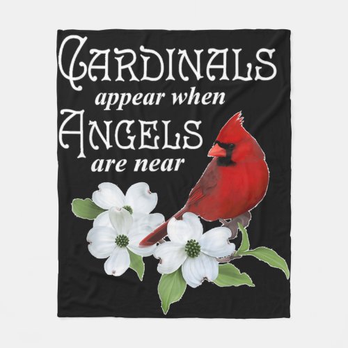 Cardinals Appear When Angels Are Near Bird Lover G Fleece Blanket