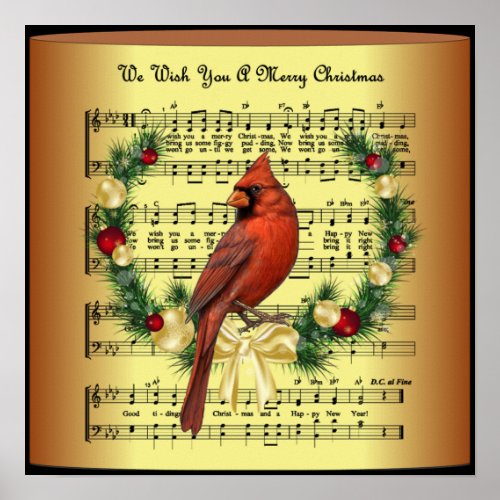 Cardinals Appear When Angels Are Near  Christma Poster