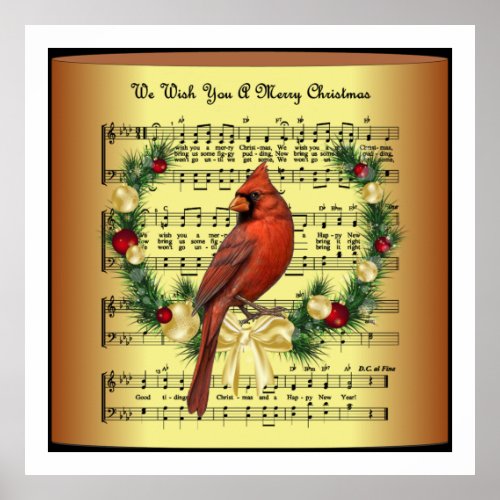 Cardinals Appear When Angels Are Near Christmas Poster
