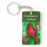 Cardinals Appear When Angels Are Near Inspiration Keychain