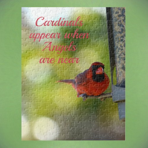 Cardinals Appear when Angels are Near Jigsaw Puzzle