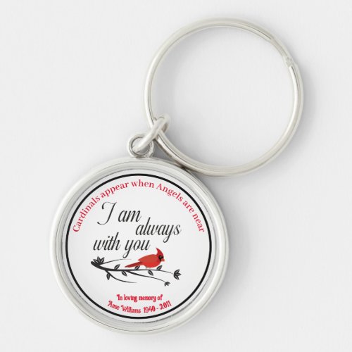 Cardinals Appear When Angels Are Near  Keychain