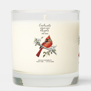 Cardinals appear when angels are near Memorial Scented Candle