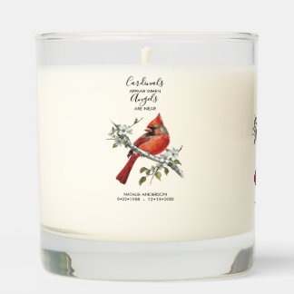 Cardinals appear when angels are near Memorial Scented Candle