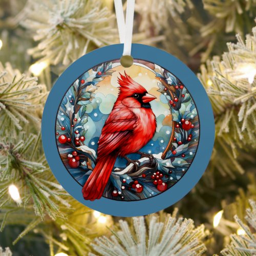 Cardinals Appear When Angels Are Near  Metal Ornament