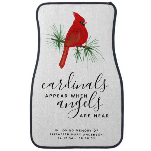Cardinals Appear When Angels are Near Name Car Flo Car Floor Mat