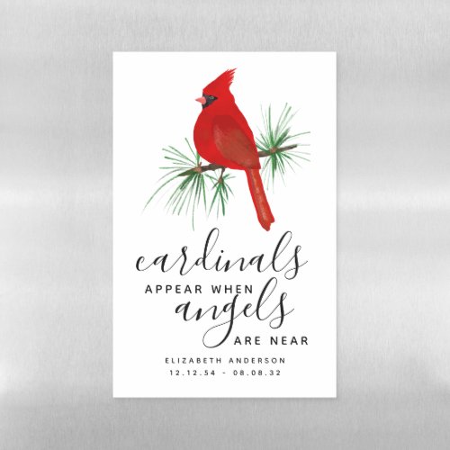 Cardinals Appear When Angels are Near Name  Magnetic Dry Erase Sheet