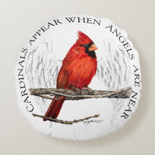 Cardinals Appear When Angels Are Near Pillow