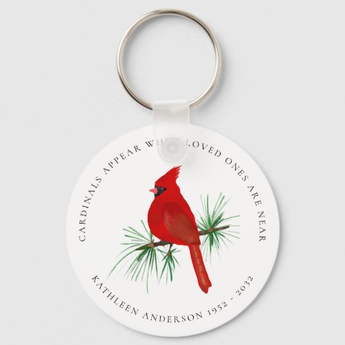 Cardinals Appear When Loved Ones Are Near Keychain