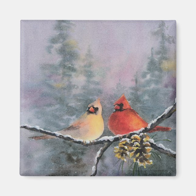 CARDINALS by SHARON SHARPE Magnet (Front)
