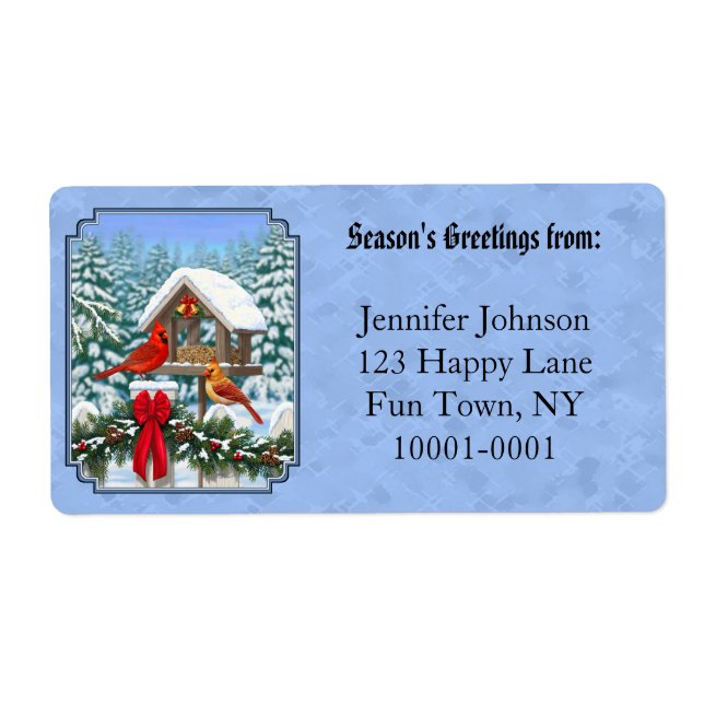 Cardinals Christmas Feast Blue Label (Front)