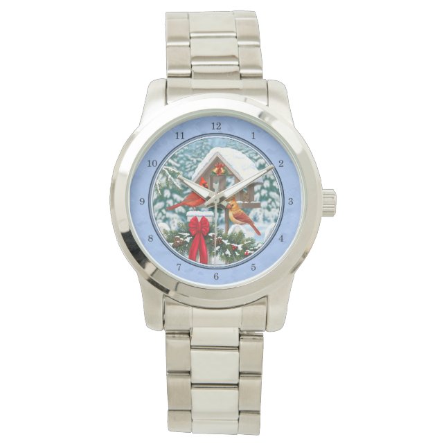 Cardinals Christmas Feast Blue Watch (Front)